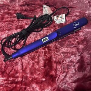 ION GATOR 1" Titanium Styling Flat Iron #301618 Purple Excellent Condition!